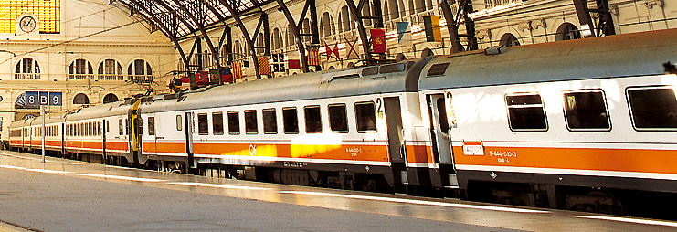 Photo Arriving by train